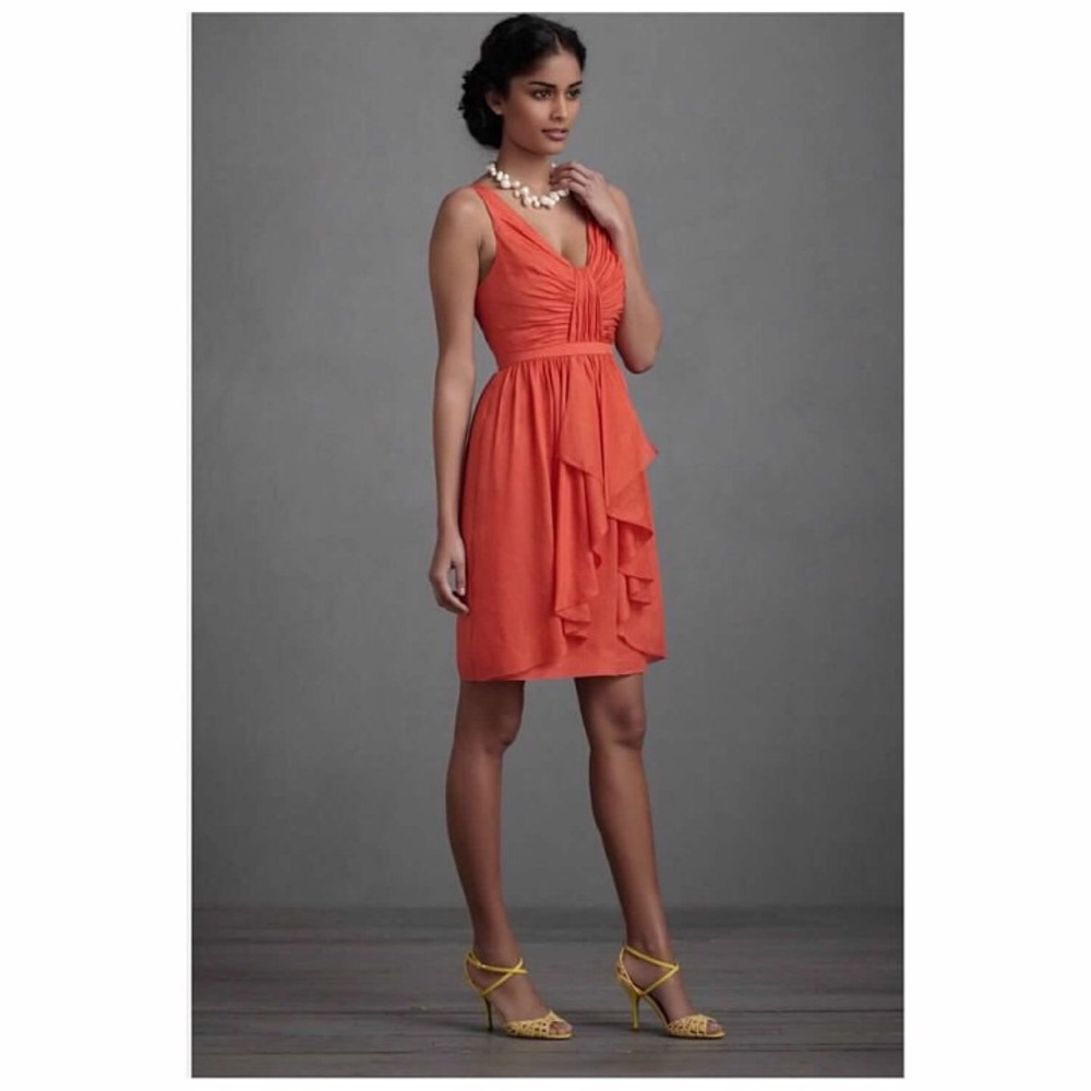 BHLDN orange dress NWT
